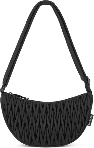 BAGSMART Crescent Bags Hobo Bag for Women, Nylon Crossbody Bags Purses for Women Baggu Handbags with Adjustable Strap
