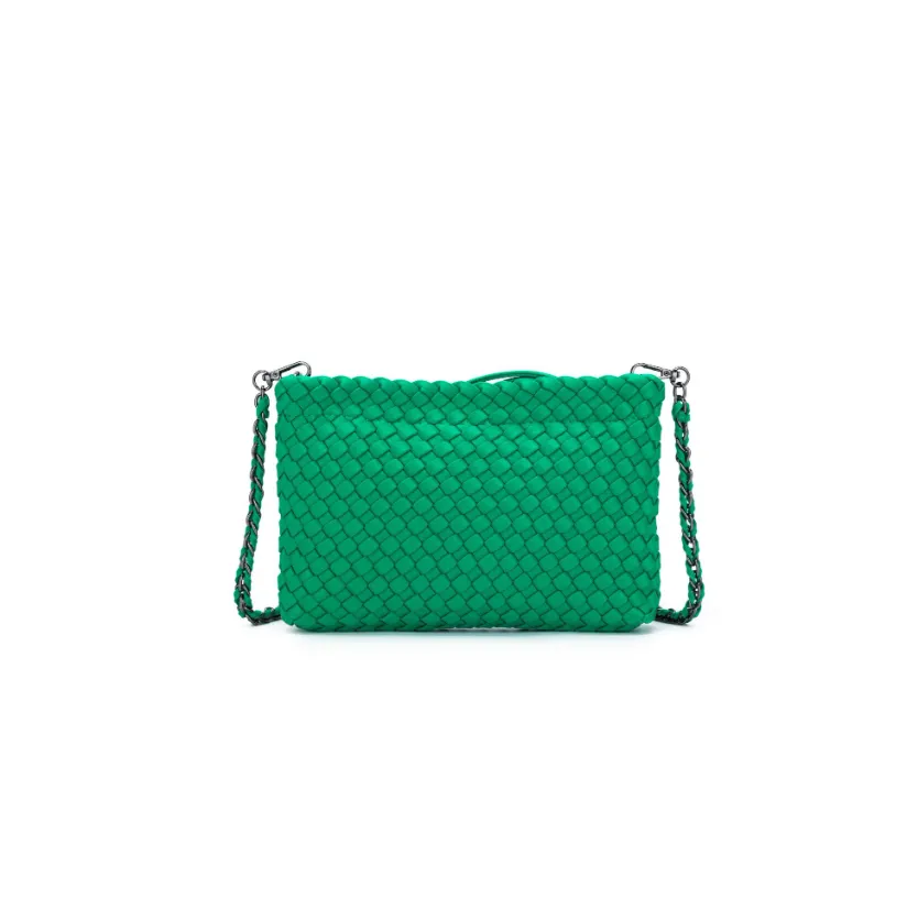 Black Caviar Designs Clutch Crossbody Bag - Aria Green