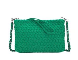Black Caviar Designs Clutch Crossbody Bag - Aria Green