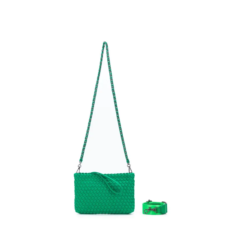 Black Caviar Designs Clutch Crossbody Bag - Aria Green
