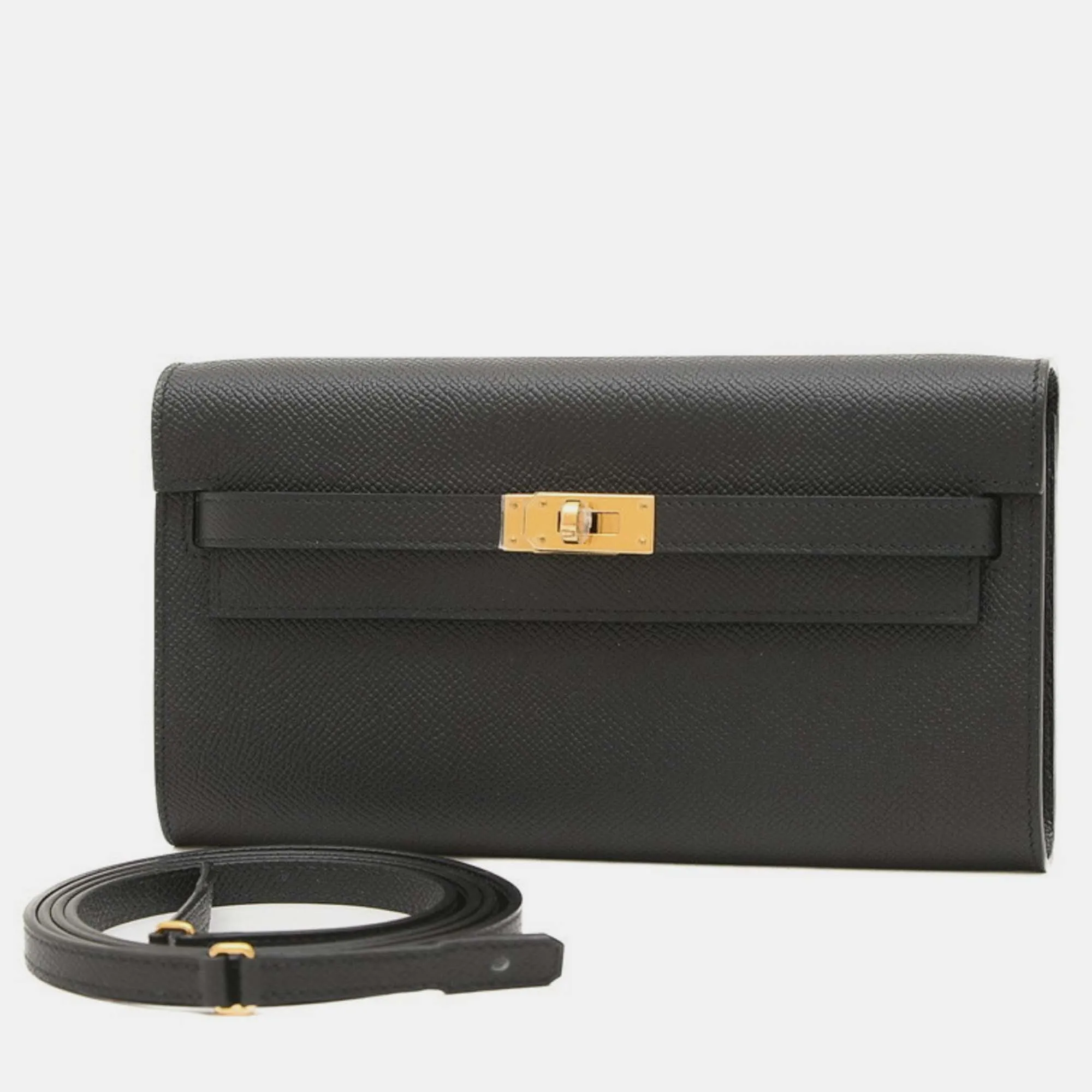 Black Epsom Kelly To Go Shoulder Bag