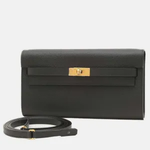 Black Epsom Kelly To Go Shoulder Bag