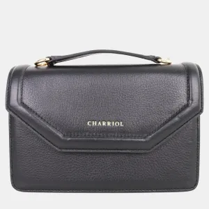 Black Leather Twilight Handbag