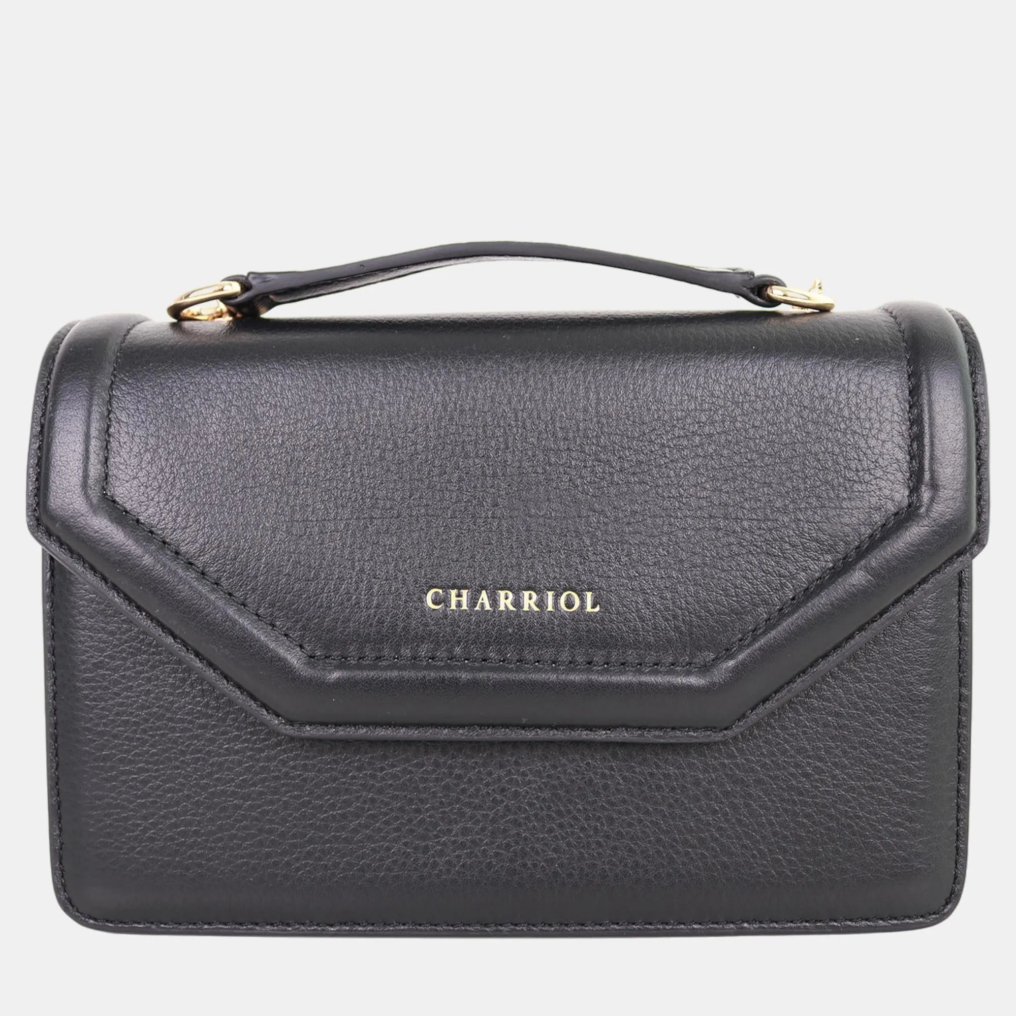Black Leather Twilight Handbag