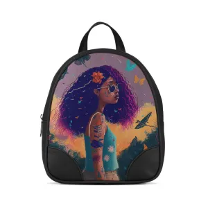 Black O Mini Backpacks Tranquil Girl