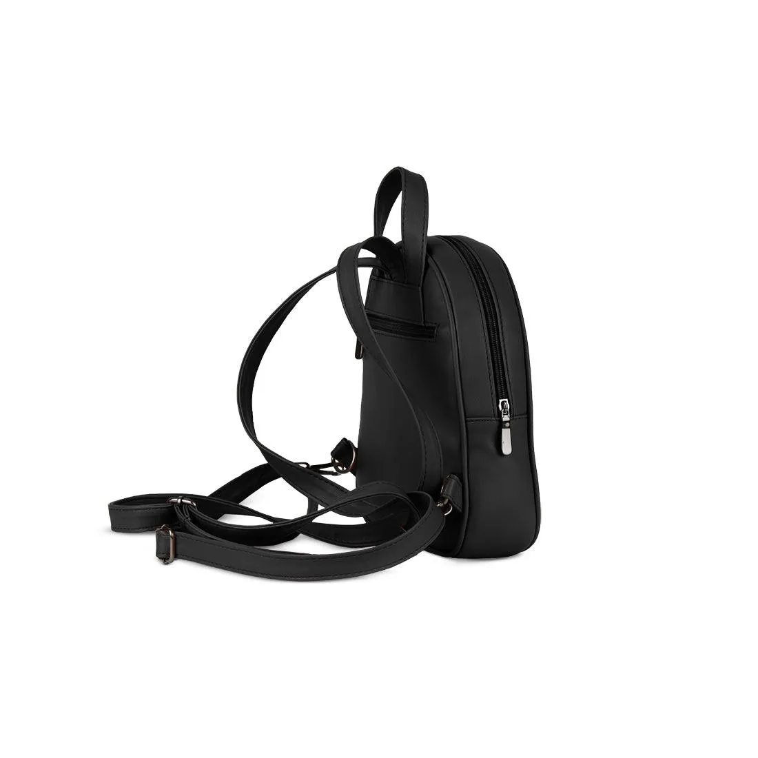 Black O Mini Backpacks Zig Zag