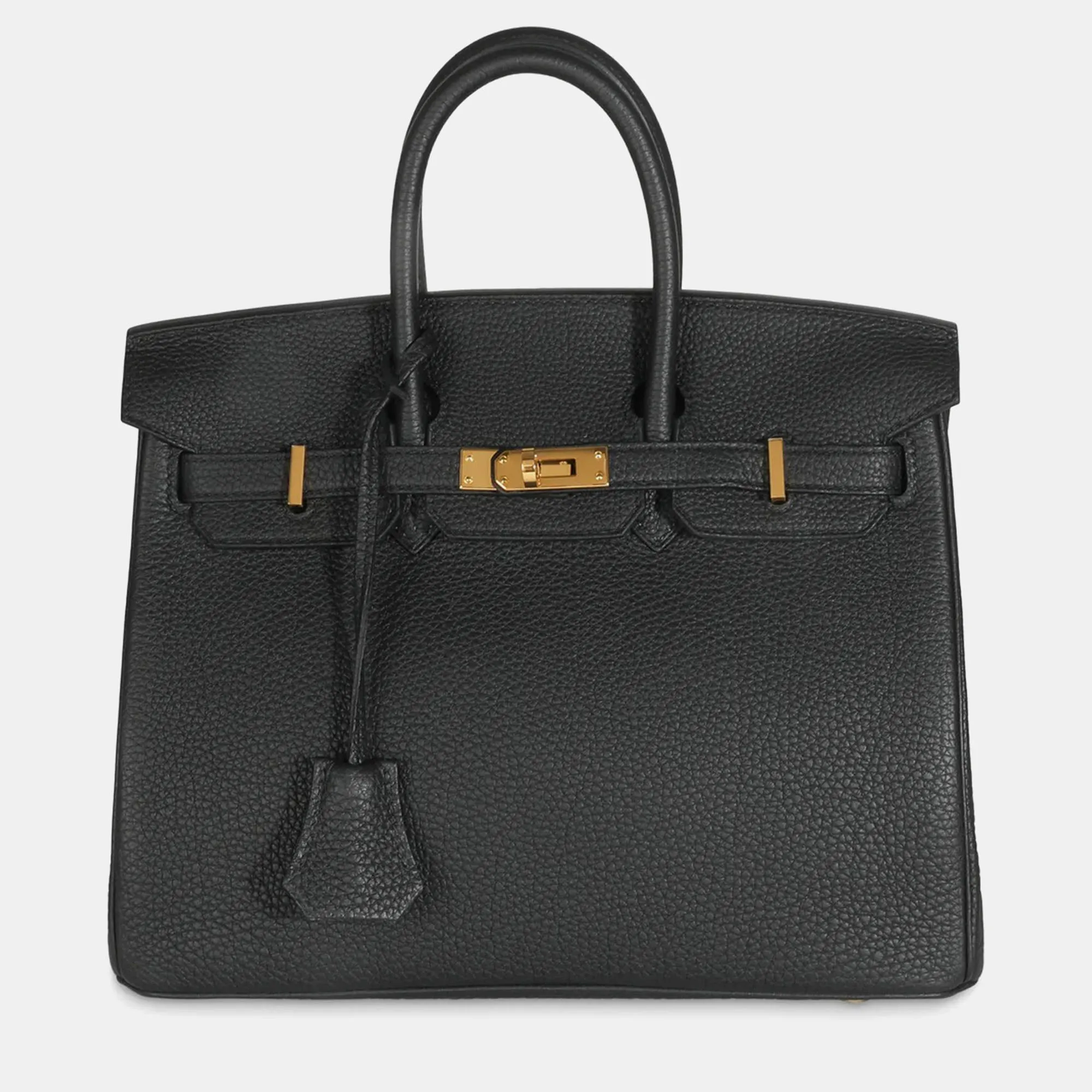 Black Togo Leather Birkin 25 Tote Bag