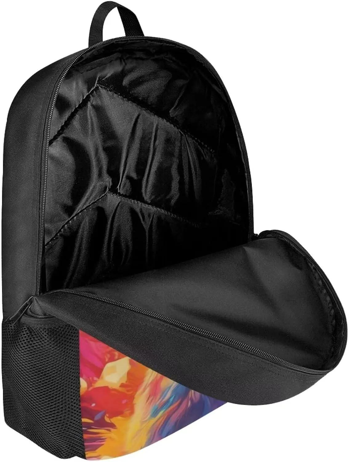 Blue Orange Graffiti Kangaroo Boys Backpack for Kids Elementary School Bags Durable Kindergarten Bookbags Cool Travel Daypack For Boys Girls