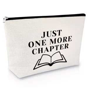 Book Lover Gift Reading Book Club Gift Makeup Bag Reading Lover Gift for Librarians Friend Cosmetic Bag Book Themed Gift Bookworm Gift Bibliophile Gift Birthday Graduation Gift Travel Cosmetic Pouch