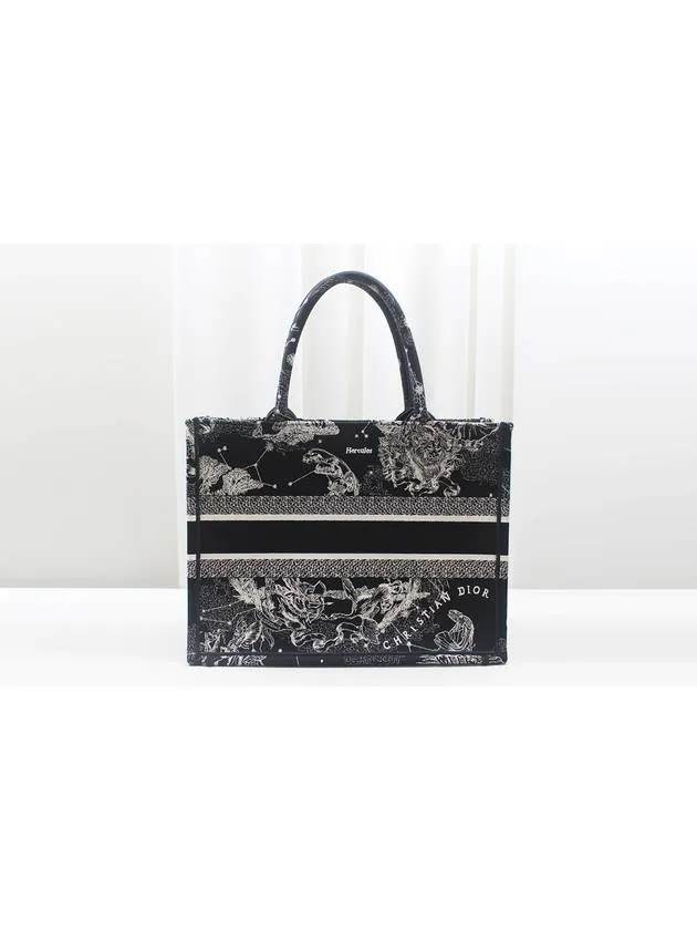 Book Tote Zodiac Black Medium M1296ZRHZ M06E