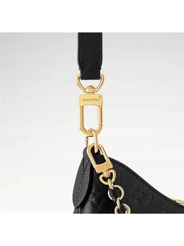 Boulogne Monogram Empreinte Shoulder Bag Black