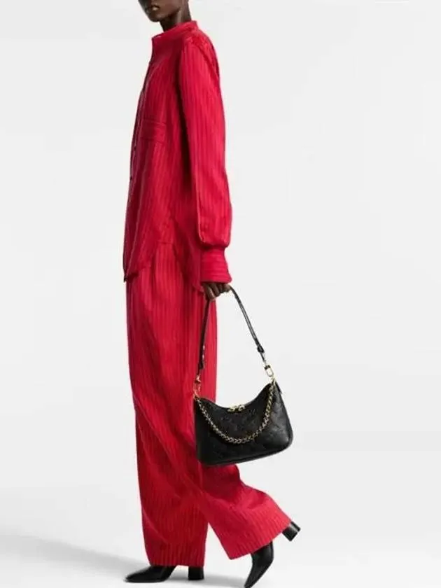 Boulogne Monogram Empreinte Shoulder Bag Black