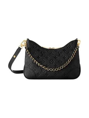 Boulogne Monogram Empreinte Shoulder Bag Black