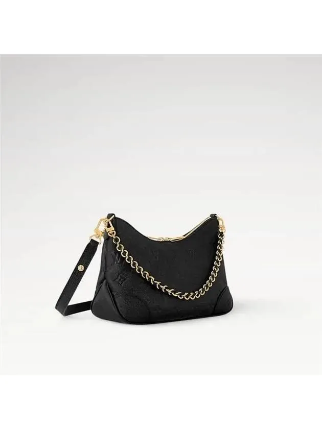 Boulogne Monogram Empreinte Shoulder Bag Black