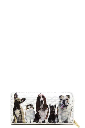 Chic Cute Pet Print Wallet