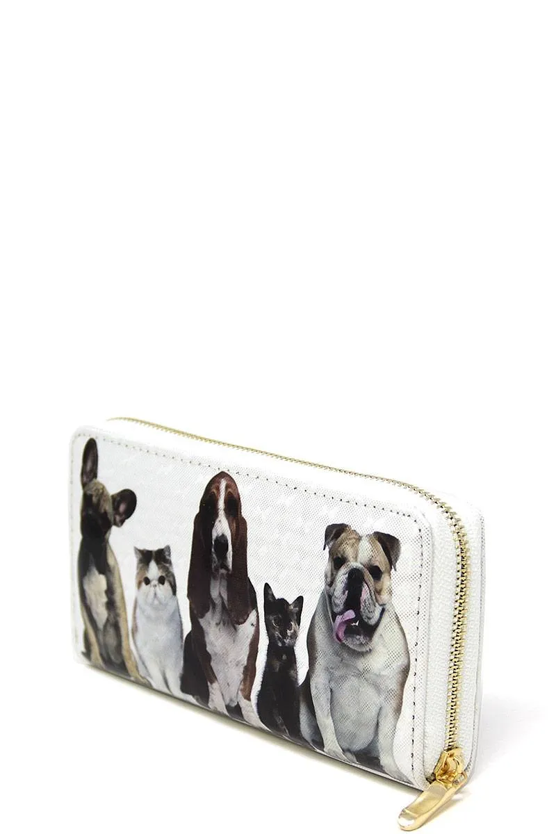 Chic Cute Pet Print Wallet