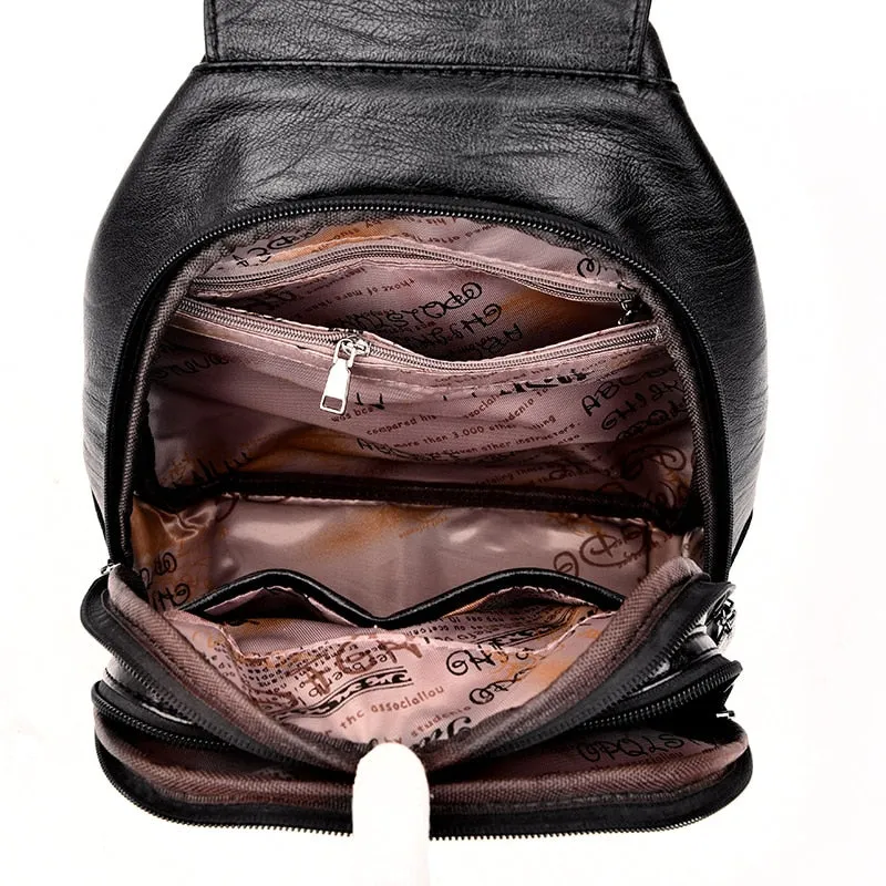 Designer Women's Leather Backpack