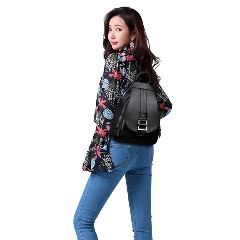 Designer Women's Leather Backpack