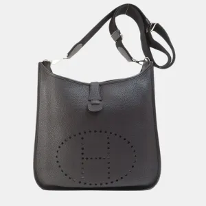 Evelyn 3 Black Shoulder Bag Togo Ladies