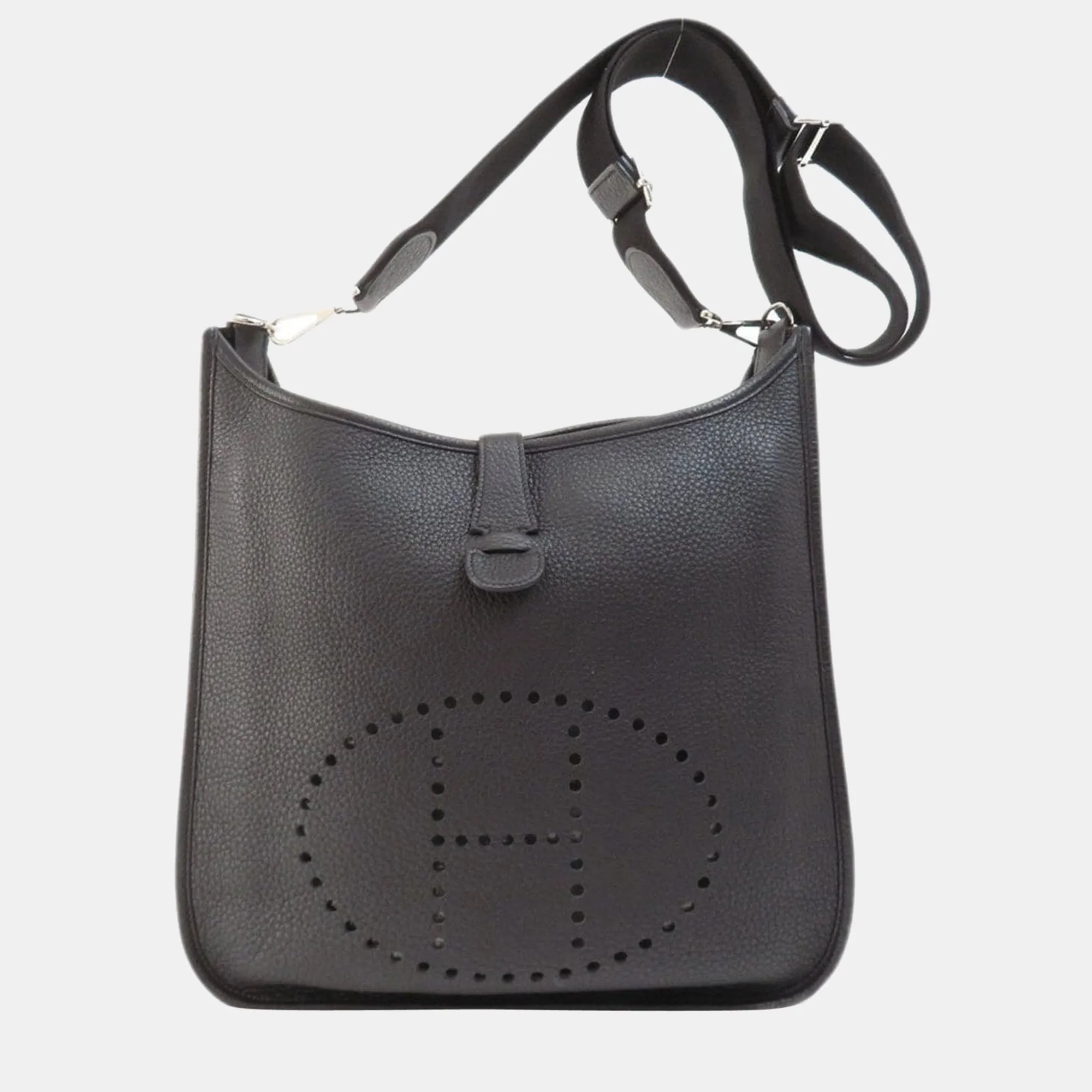 Evelyn 3 Black Shoulder Bag Togo Ladies