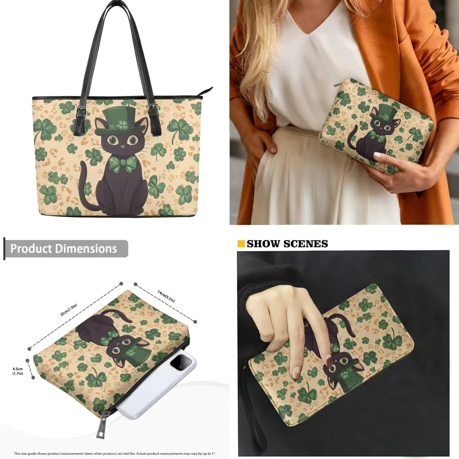 Fashion Handbags for Women Shoulder Bags Tote Satchel Hobo 3pcs