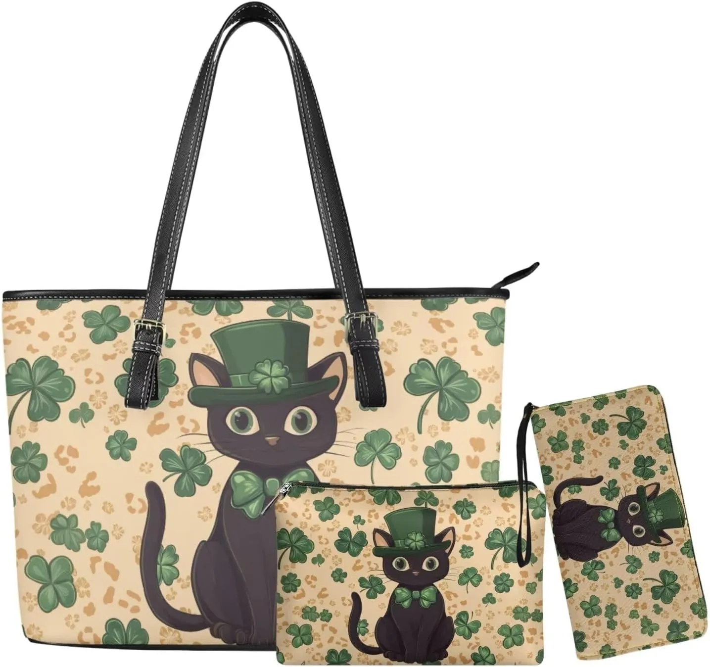 Fashion Handbags for Women Shoulder Bags Tote Satchel Hobo 3pcs