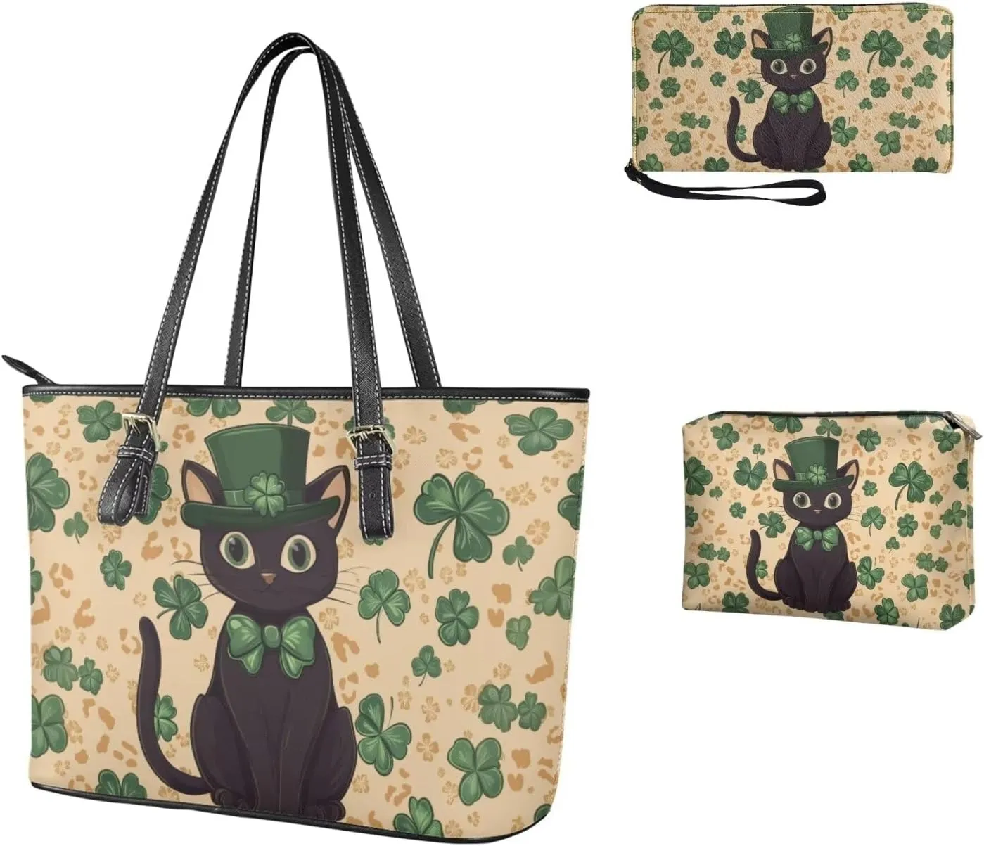 Fashion Handbags for Women Shoulder Bags Tote Satchel Hobo 3pcs