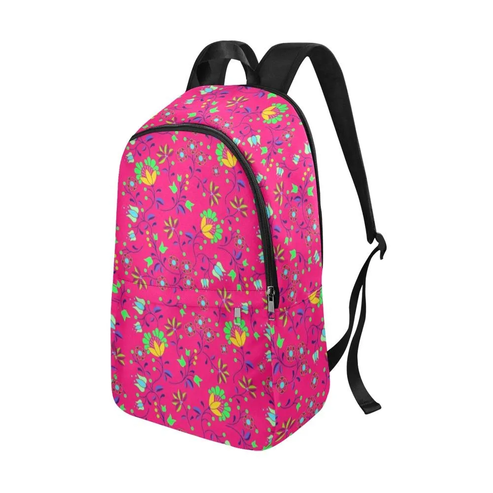 Fleur Indigine Rouge Fabric Backpack for Adult