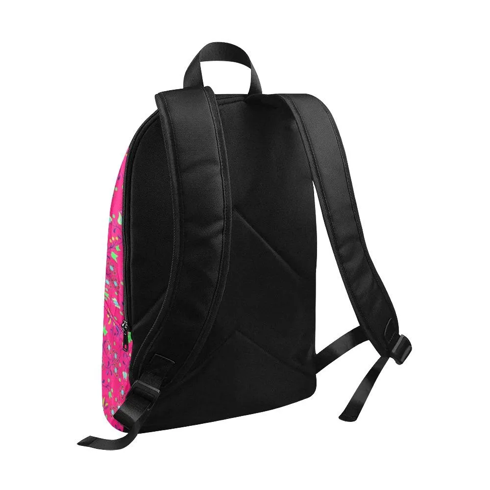 Fleur Indigine Rouge Fabric Backpack for Adult