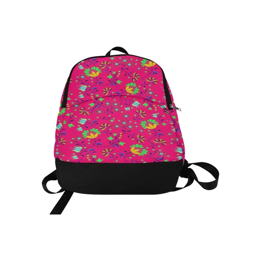 Fleur Indigine Rouge Fabric Backpack for Adult