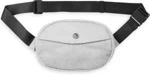 Gaiam Go for It Waist Pack, Adjustable Fanny Pack Crossbody Bags for Women & Men - Waterproof Cross Body Bag with Zippered Pockets, Running Belt Bag, Ideal for Vacation & Travel