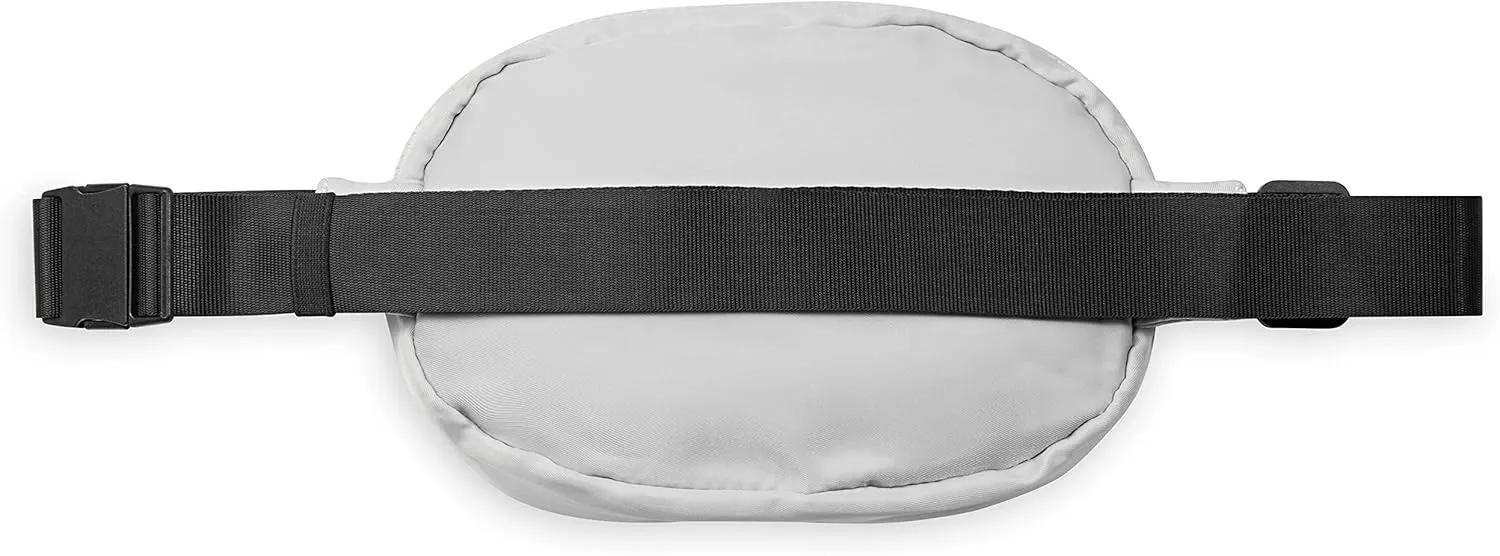 Gaiam Go for It Waist Pack, Adjustable Fanny Pack Crossbody Bags for Women & Men - Waterproof Cross Body Bag with Zippered Pockets, Running Belt Bag, Ideal for Vacation & Travel