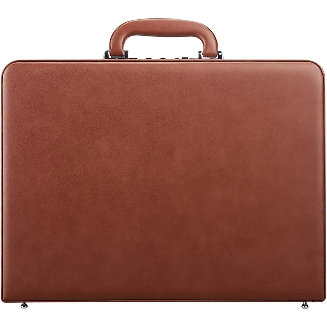 Hard Attaché Briefcases for Men & Women/Slim Hard-sided Laptop Case with Combination Locks, Brown (Brown) - D2810F D2810F