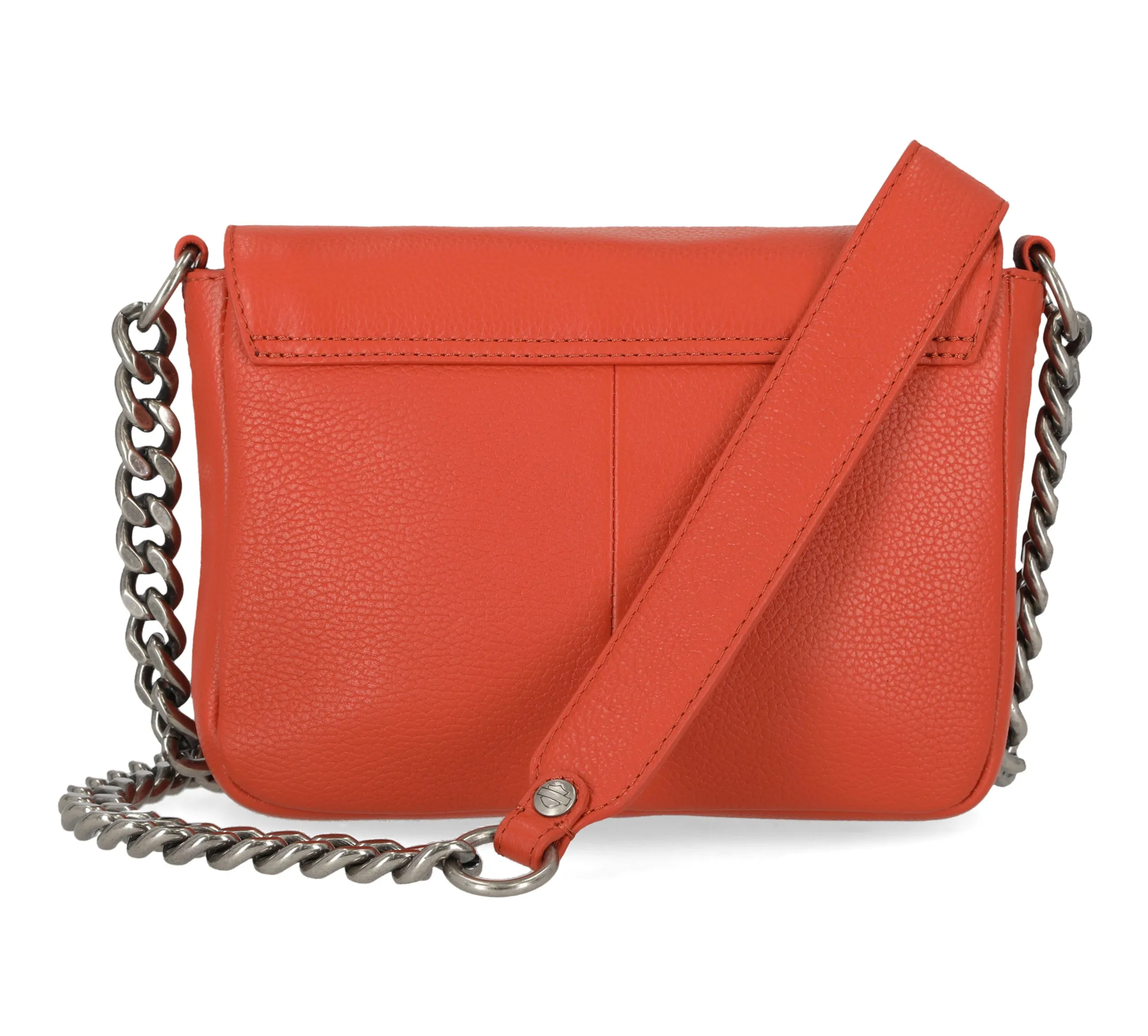Harley-Davidson Women's Magnetic Flap Closure O Ring Pebble Leather Crossbody Purse MHW048
