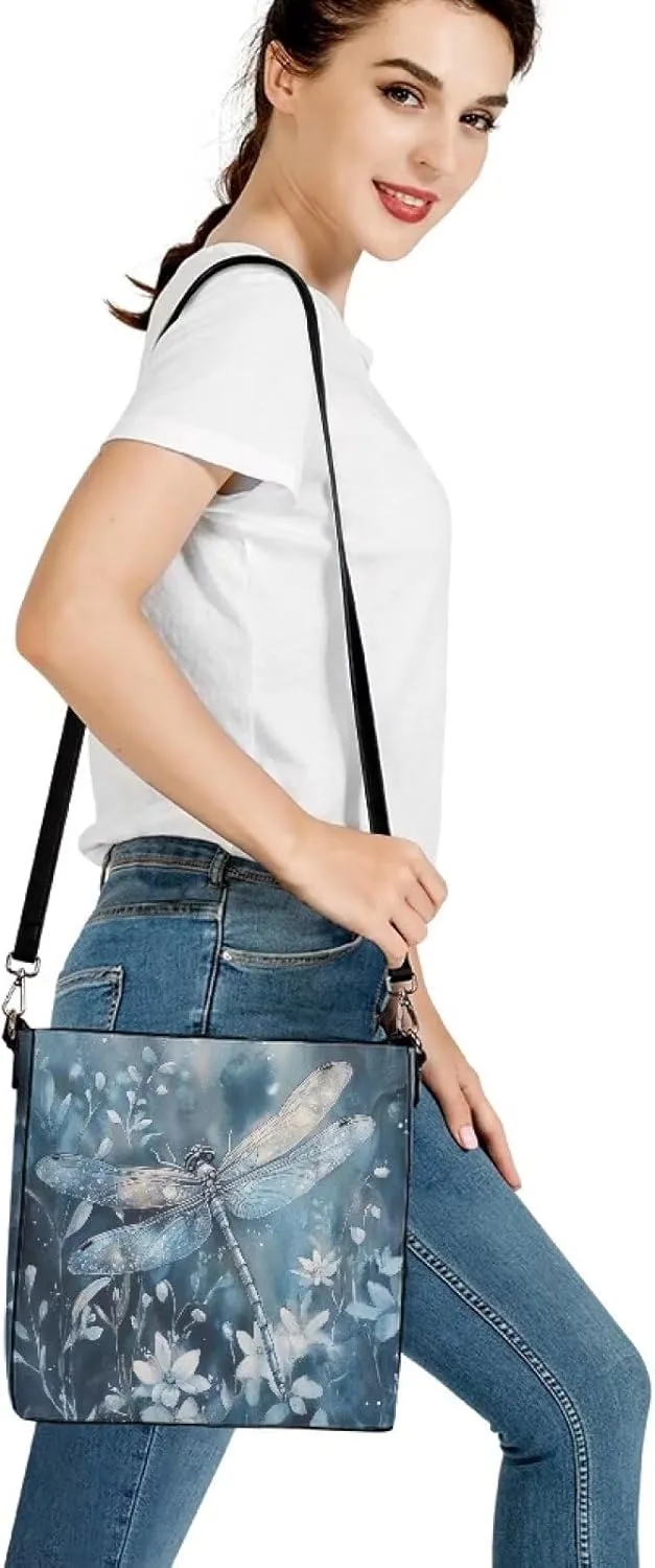 HUGS IDEA Women Bucket Bags Leather Purse Handbag Shoulder Bag for Ladies Purse Crossbody Wallet Bag
