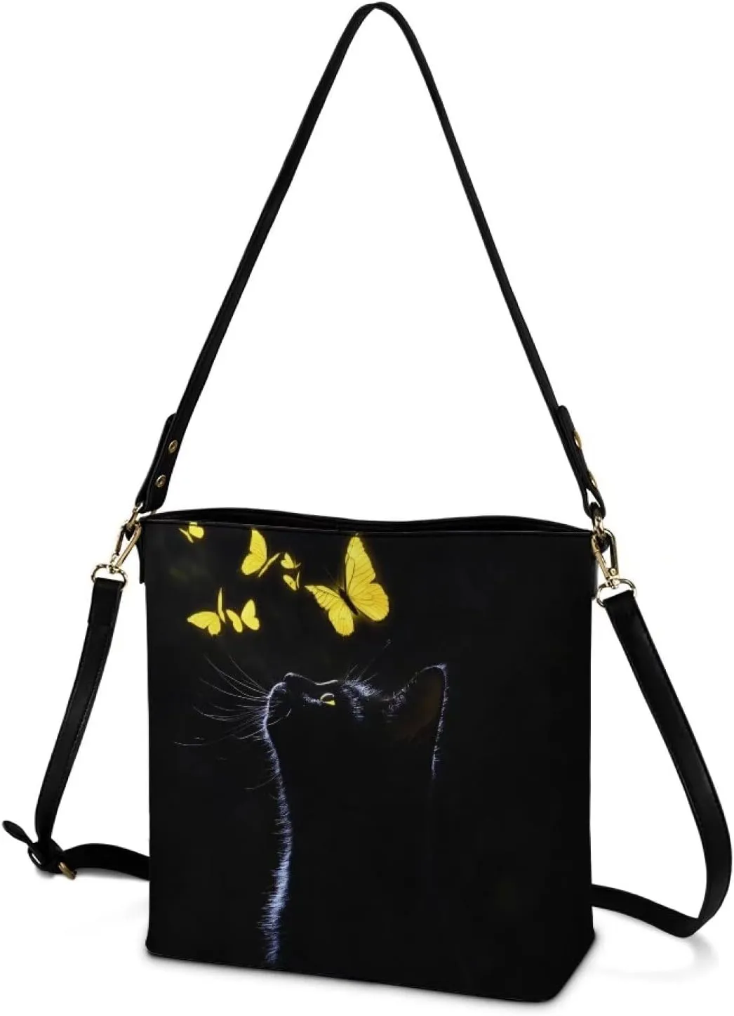 HUGS IDEA Women Bucket Bags Leather Purse Handbag Shoulder Bag for Ladies Purse Crossbody Wallet Bag