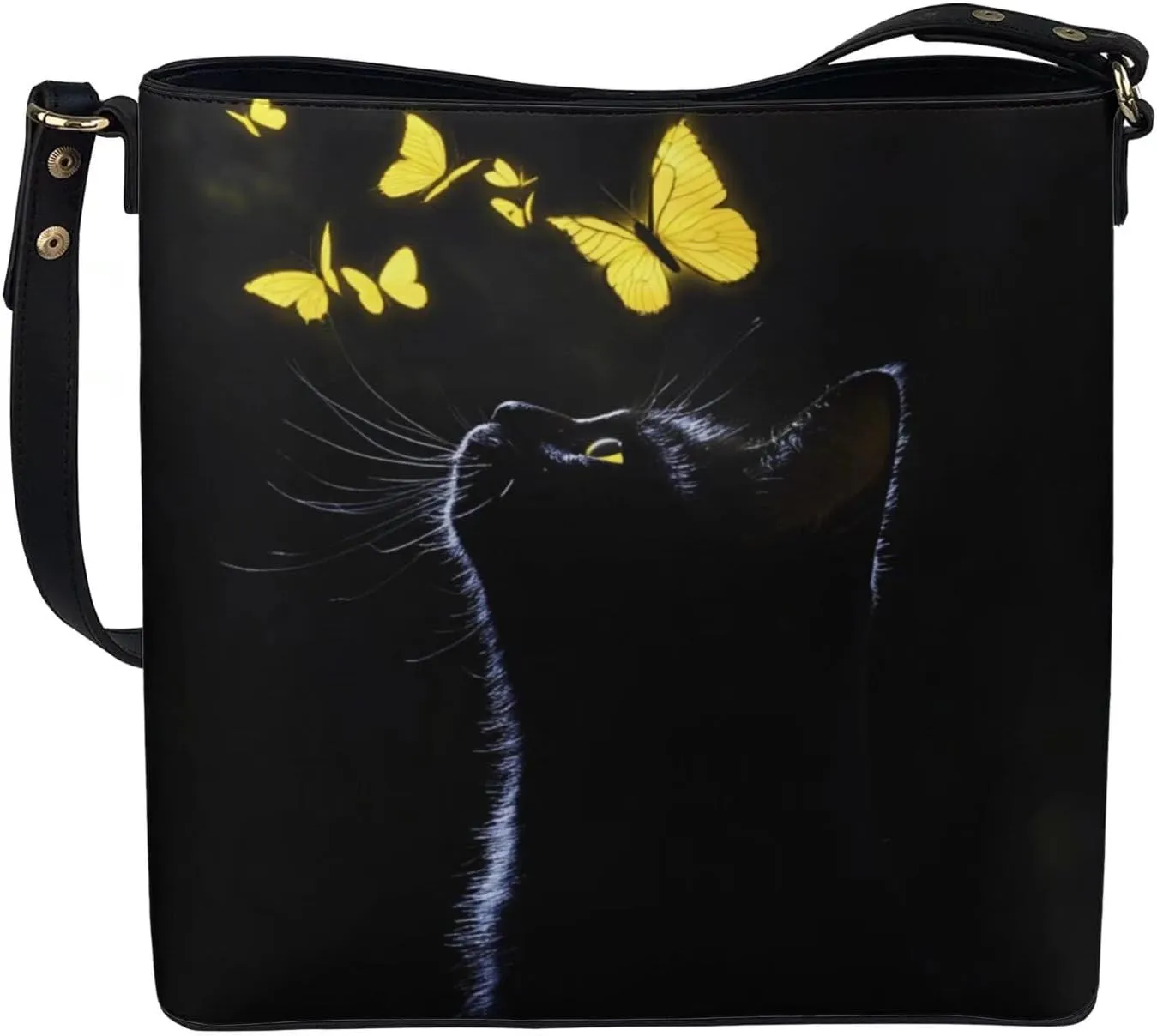 HUGS IDEA Women Bucket Bags Leather Purse Handbag Shoulder Bag for Ladies Purse Crossbody Wallet Bag