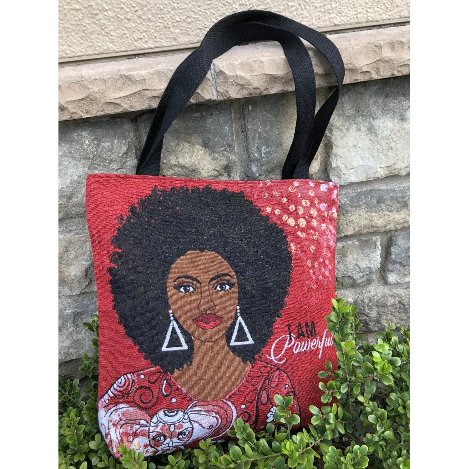 I Am Powerful Woven Tote Bag