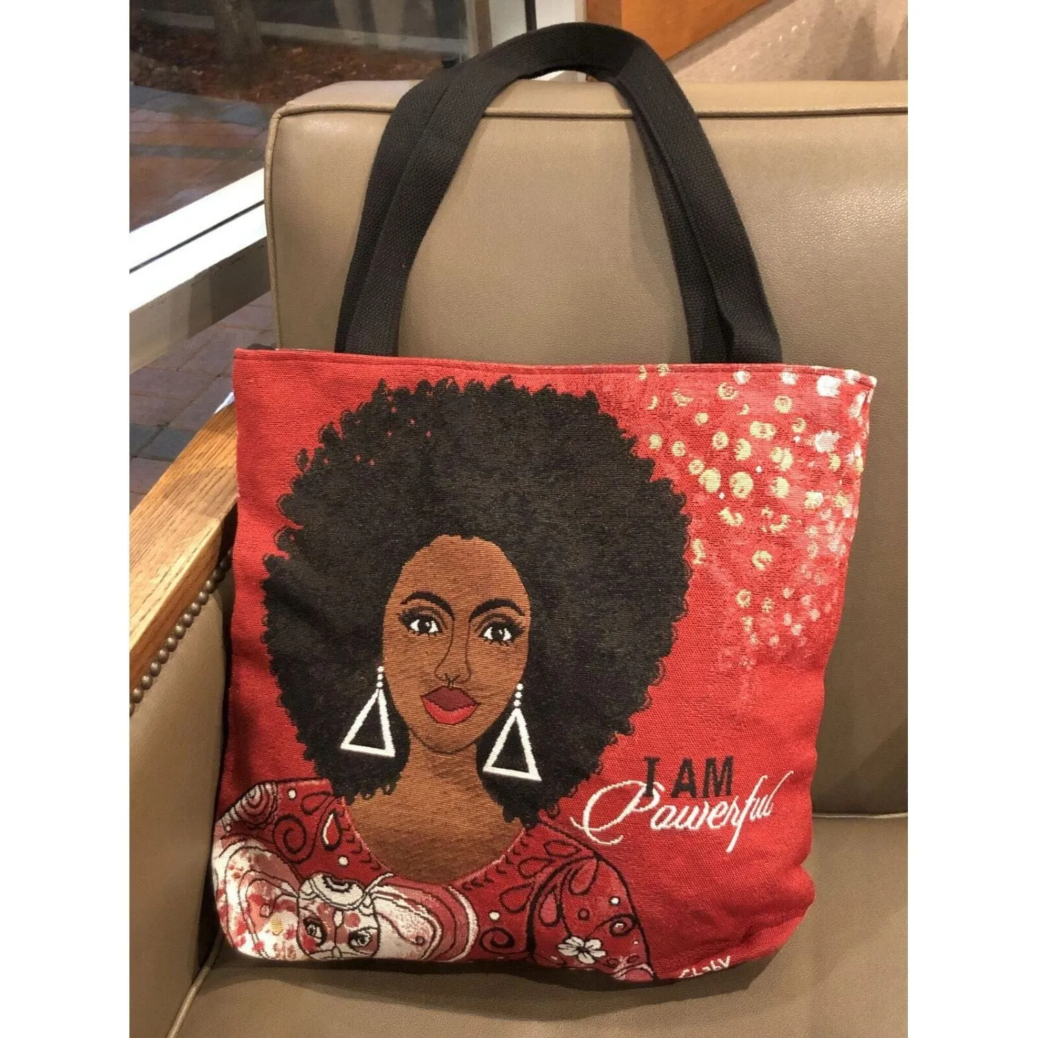 I Am Powerful Woven Tote Bag