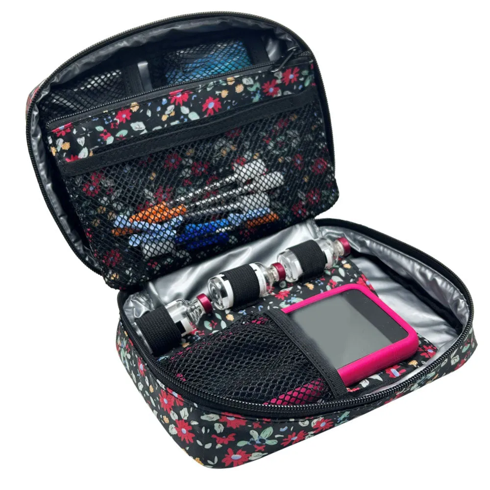 Insulated Diabetes Organizer- Flora