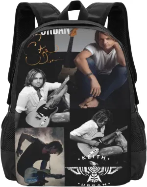 Keith Musics Urban Backpack Large Capacity Backpacks Minimalist Leisure Travel Daypack 12.5X5.5X16.5 inch