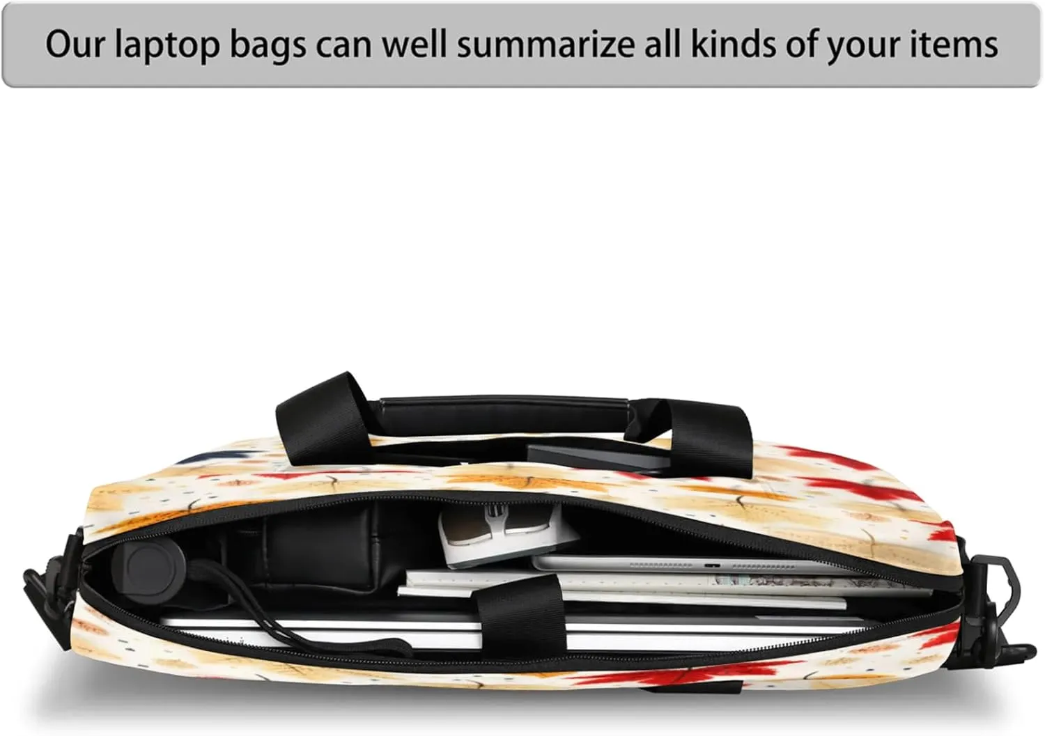 Laptop Carrying Case, Laptop and Tablet, Sleek Design, Water-Repellent Fabric, Business Casual, Casual Toploader