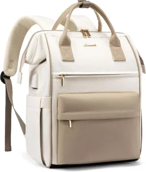 LOVEVOOK Laptop Backpack for Women Teacher Nurse Bag, 17 Inch Womens Work Bags, Waterproof Travel Backpack Purse, Business Computer Laptop Bag with USB Port