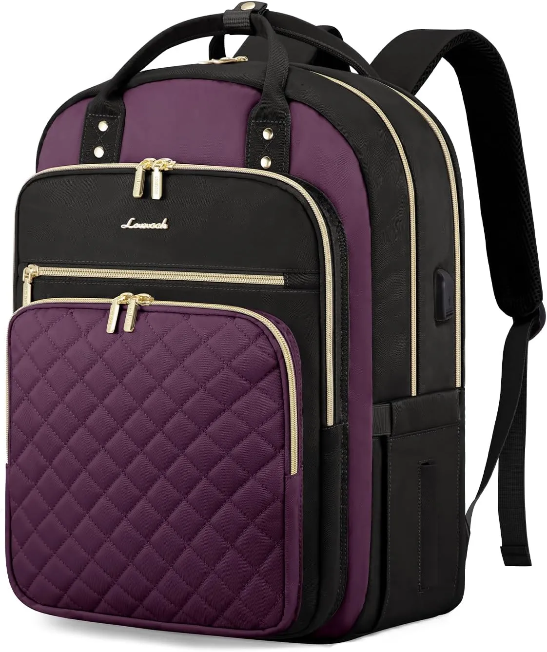 LOVEVOOK Laptop Backpack for Women with Separate Laptop Compartment, 15.6" Water Resistant Lightweight Daypacks for College Travel Work Business, Nurse Teacher Computer Bags