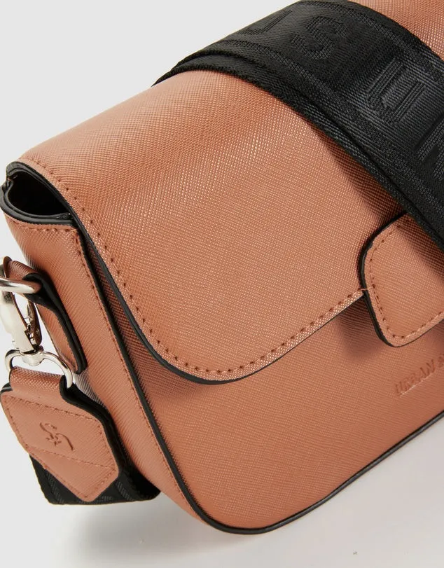 MADDISON Flap Crossbody Bag Saddle