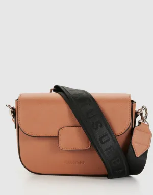 MADDISON Flap Crossbody Bag Saddle
