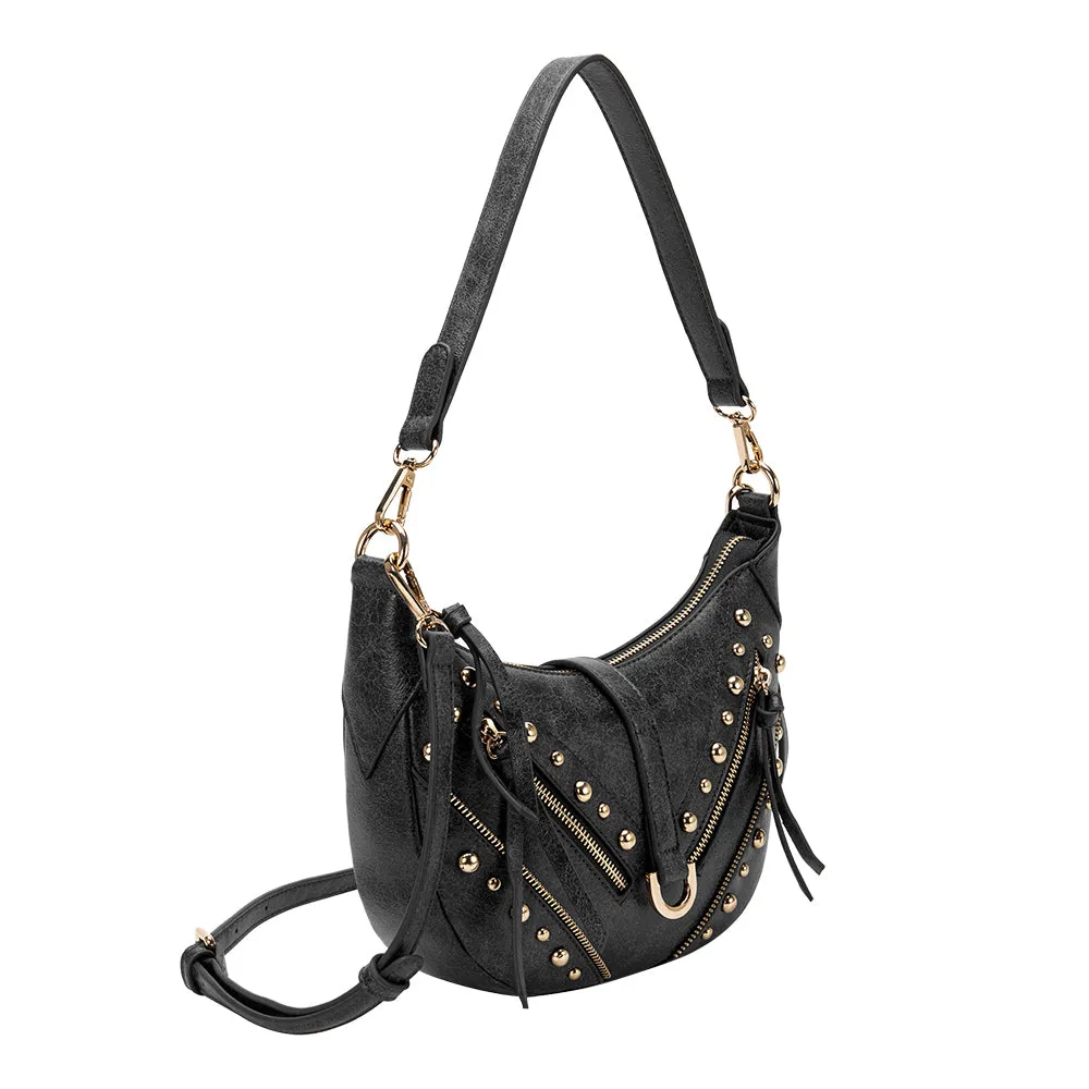 Maeve Black Recycled Vegan Shoulder Bag - FINAL SALE