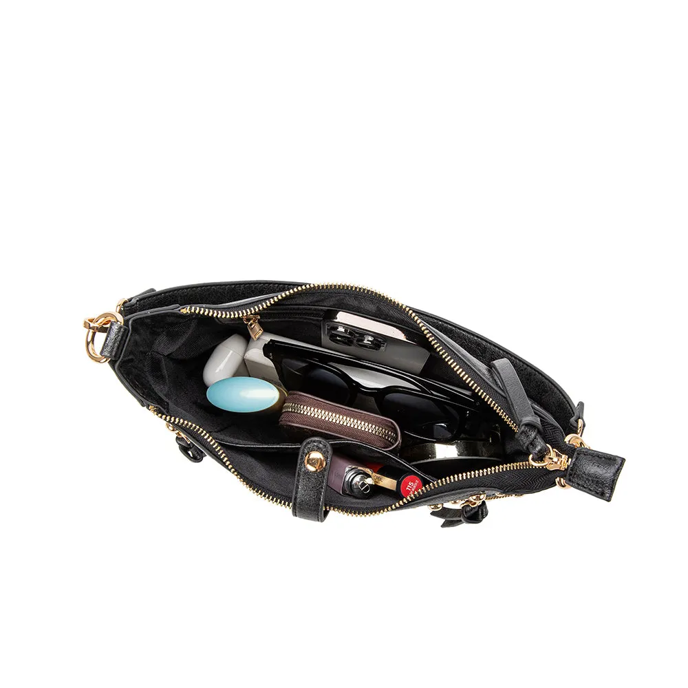 Maeve Black Recycled Vegan Shoulder Bag - FINAL SALE