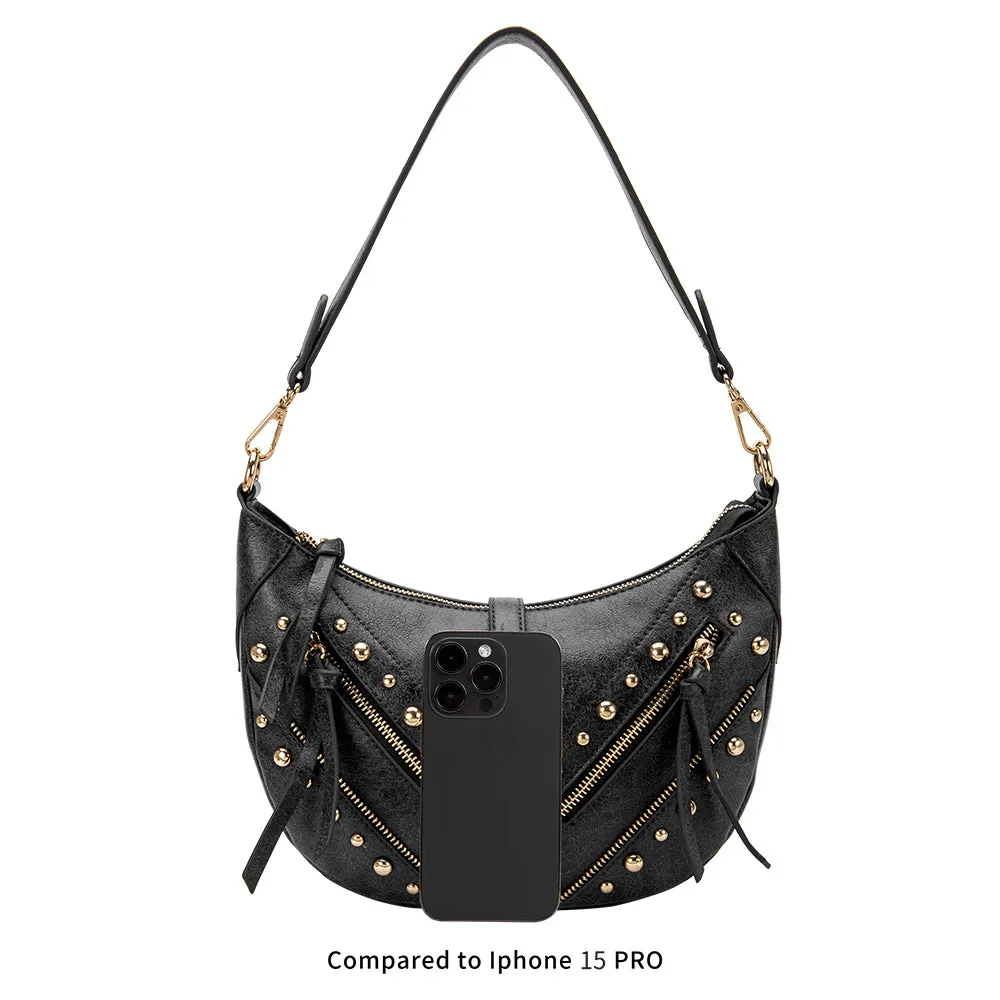 Maeve Black Recycled Vegan Shoulder Bag - FINAL SALE