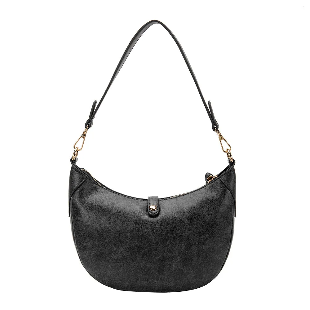 Maeve Black Recycled Vegan Shoulder Bag - FINAL SALE
